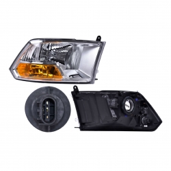 Faro Der Dodge Ram C/Franja Ambar Un As 2012 Depo