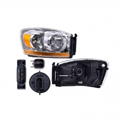 Faro Derecho Dodge Ram C/Franja 2006 2007 2008 Depo