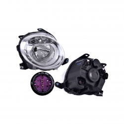 Faro Sup Derecho Fiat 500 C/Motor P/Halogeno 2011 2012 Depo
