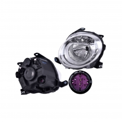 Faro Sup Izquierdo Fiat 500 C/Motor P/Halogeno 2011 2012 Depo
