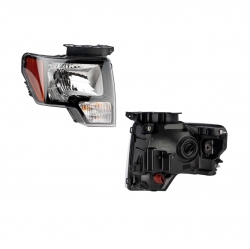 Faro Derecho Ford F-150 Bisel Negro 2013 2014 Depo