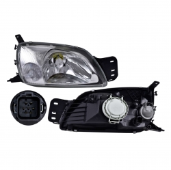 Faro Der Ford Ikon C/Motor C/Base Esquina Blanca 2007 Depo