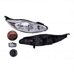 Faro Derecho Ford Fiesta Fondo Gris 2011 2012 2013 Depo