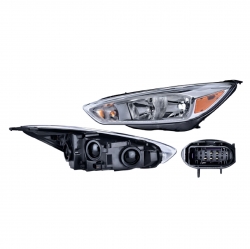 Faro Izquierdo Ford Focus Fondo Cromado 2018 Depo