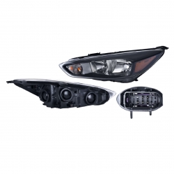 Faro Izquierdo Ford Focus Fondo Negro 2018 Depo