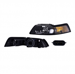 Faro Izquierdo Ford Mustang F/Negro 2003 2004 Depo