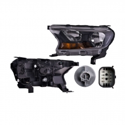 Faro Izquierdo Ford Ranger F/Negro P/Hb3 2020 2021 Depo