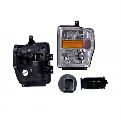 Faro Izq Ford Super Duty F/Cromado 2008 2009 2010 Depo