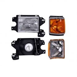 Faro Der Ford F-250 Filo Cromo C/Cuarto 1990 1991 Depo