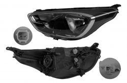 Faro Izquierdo Ford Figo Filo Cromado 2019 2020 2021 Depo