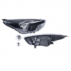 Faro Derecho Ford Figo F/Negro P/Halogeno 2018 Depo