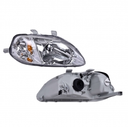 Faro Derecho Honda Civic Coupe P/Halogeno 1999 2000 Depo