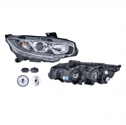 Faro Der Honda Civic Coupe P/Halogeno 2016 2017 2018 Depo
