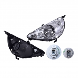 Faro Izq Honda Fit F/Cromo P/Halogeno 2006 2007 2008 Depo