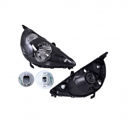 Faro Der Honda Fit F/Negro P/Halogeno 2006 2007 2008 Depo