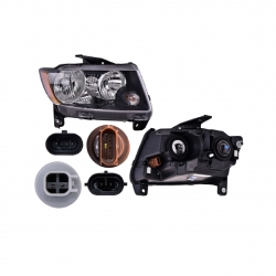 Faro Derecho Jeep Compass Filo Negro 2017 Depo