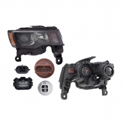 Faro Der Jp Grand Cherokee Filo Negro P/Halogeno 2020 Depo