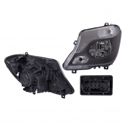 Faro Izq Mbenz Sprinter C/Motor F/Negro 2017 Depo
