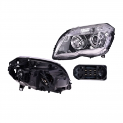 Faro Izq Mbenz Glk C/Motor F/Negro P/Halogeno 2011 2012 Depo