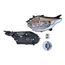 Faro Izq Mitsubishi L200 F/Cromo P/Halogeno 2018 2019 Depo