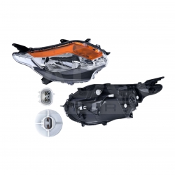 Faro Der Mitsubishi L200 F/Negro P/Halogeno 2018 2019 Depo