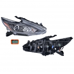 Faro Der Nissan Altima F/Negro P/Halogeno 2017 2018 Depo