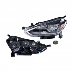 Faro Izquierdo Nissan Sentra F/Negro 2017 2018 2019 Depo