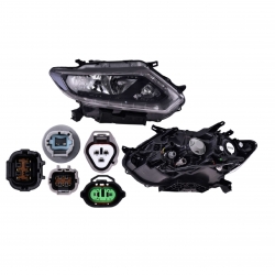 Faro Derecho Nissan X-Trail Elec C/Leds 2015 2016 2017 Depo