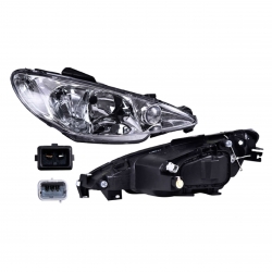 Faro Derecho Peugeot 206 Doble As Liso 2009 Depo