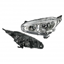 Faro Izq Peugeot 208 C/Lupa C/Leds P/Halogeno 2015 2016 Depo