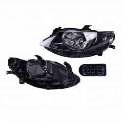 Faro Izquierdo Seat Ibiza Un As F/Negro 2010 2011 2012 Depo