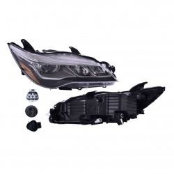 Faro Derecho Toyota Camry C/Leds F/Negro 2015 2016 2017 Depo