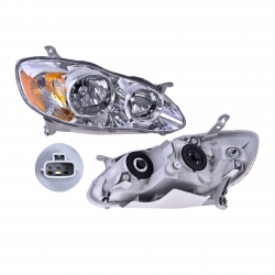 Faro Derecho Toyota Corolla F/Cromado 2008 Depo