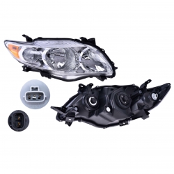 Faro Derecho Toyota Corolla F/Cromado 2009 2010 Depo