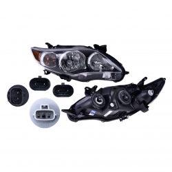 Faro Derecho Toyota Corolla F/Negro 2011 2012 2013 Depo