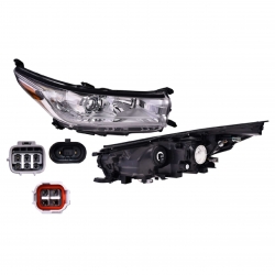 Faro Derecho Toyota Highlander F/Cromado 2017 2018 2019 Depo