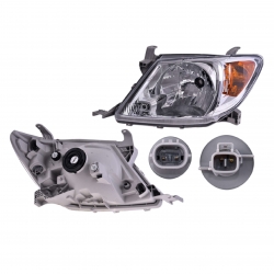 Faro Izquierdo Toyota Hilux P/Halogeno 2006 2007 2008 Depo