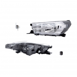 Faro Izquierdo Toyota Hilux P/Halogeno 2022 2023 2024 Depo