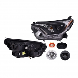 Faro Izquierdo Toyota Rav4 Filo Negro P/Halogeno 2018 Depo