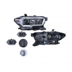 Faro Der Toyota Tacoma Aro De Lupa Cromado/Negro 2023 Depo