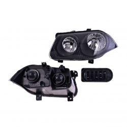 Faro Izq Vw Jetta Clasico F/Negro P/Halogeno 2014 2015 Depo