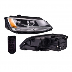 Faro Der Vw Jetta Bicentenario P/1 Foco 2017 2018 Depo