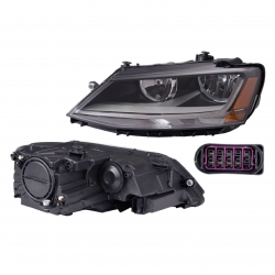 Faro Izq Vw Jetta Bicentenario C/Luz De Dia 2017 2018 Depo