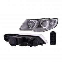 Faro Izq Vw Touareg C/Motor C/Lupa P/Halogeno 2008 2009 Depo