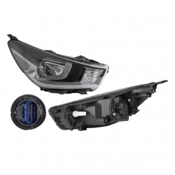 Faro Der P/Kia Rio H-Back F/Negro 2022 2023 Depo