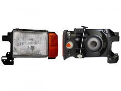 Par De Faros Fil/Negro Pick-Up F250 87-88-1989-1990-91 Opt