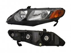 Par Faros Civic Sedan 2010-2011 F/Negro Cuarto/Ambar 4P Opt