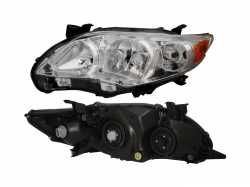 Par Faros Corolla 2011-2012-2013 F/Cromado Mica/Ambar Opt