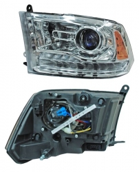 Par De Faros Dodge Pu 2013-2014 Fondo Cromado Ty