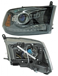 Par De Faros Dodge Pu 2013-2014 Fondo Negro Derecho Ty